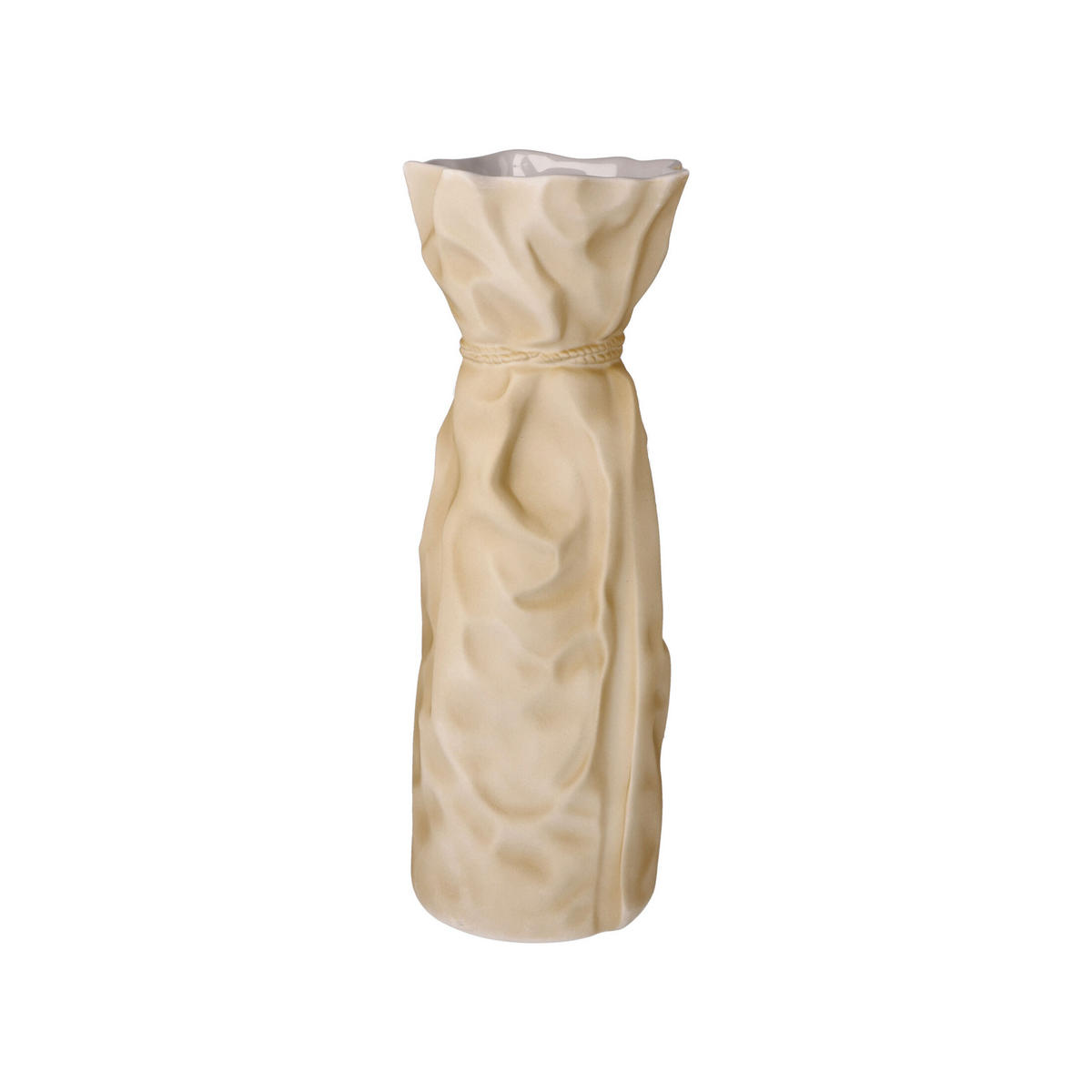 VASE Papyrus, Biskuit-Porzellan, Sand, 30 cm - Beige, Keramik (30cm) - Goebel