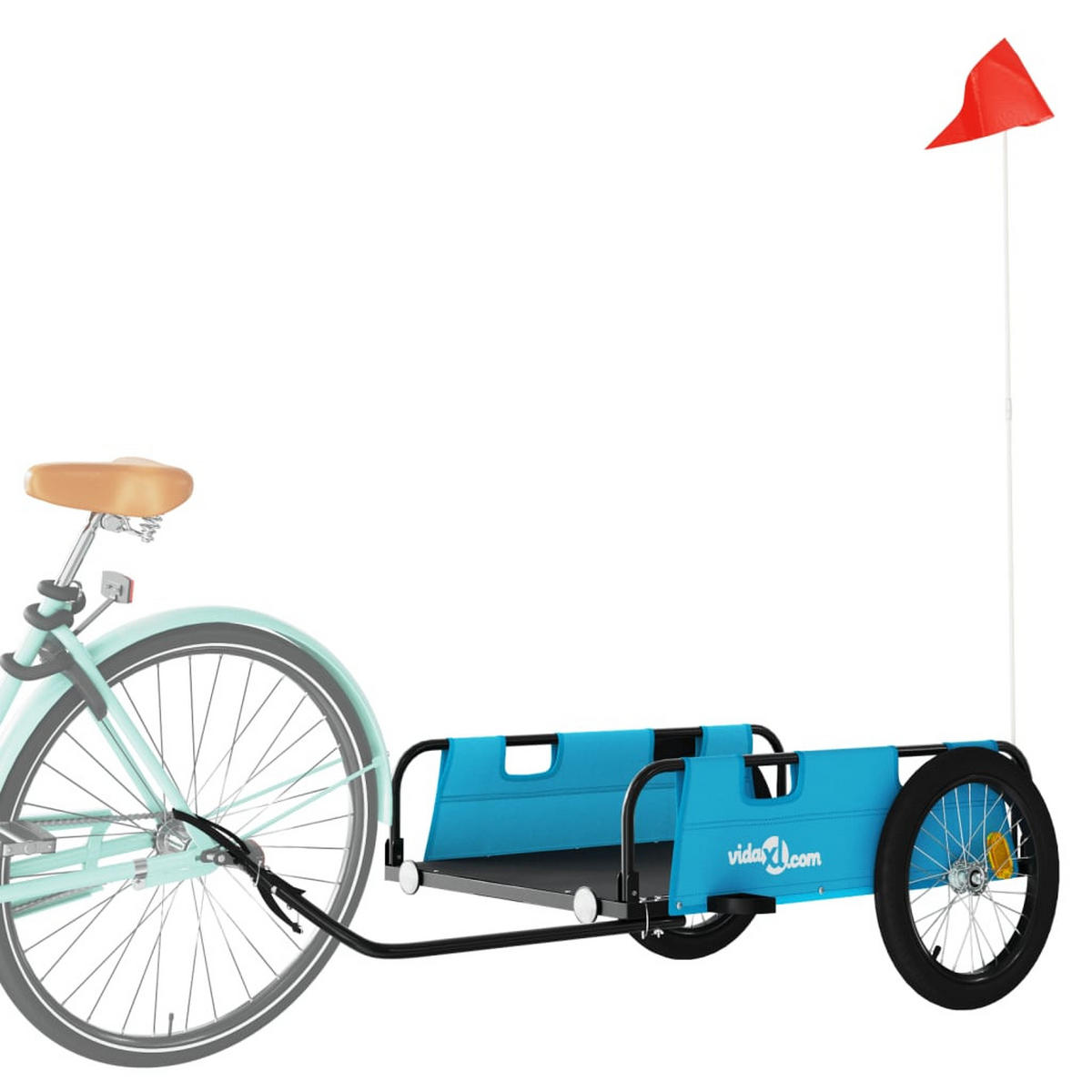 FAHRRADANHÄNGER Blau Oxford-Gewebe Und Eisen - Blau, Metall (68/38.5/135cm) - vidaXL