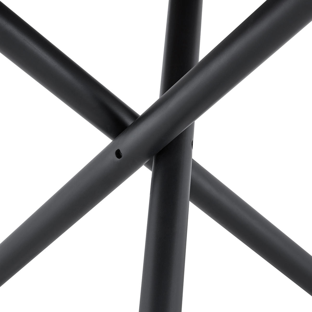 ESSTISCH Kreuzgestell rund DE-40065 Walnuss - Walnussfarben, Holzwerkstoff (110/110/76cm) - ComfortXL