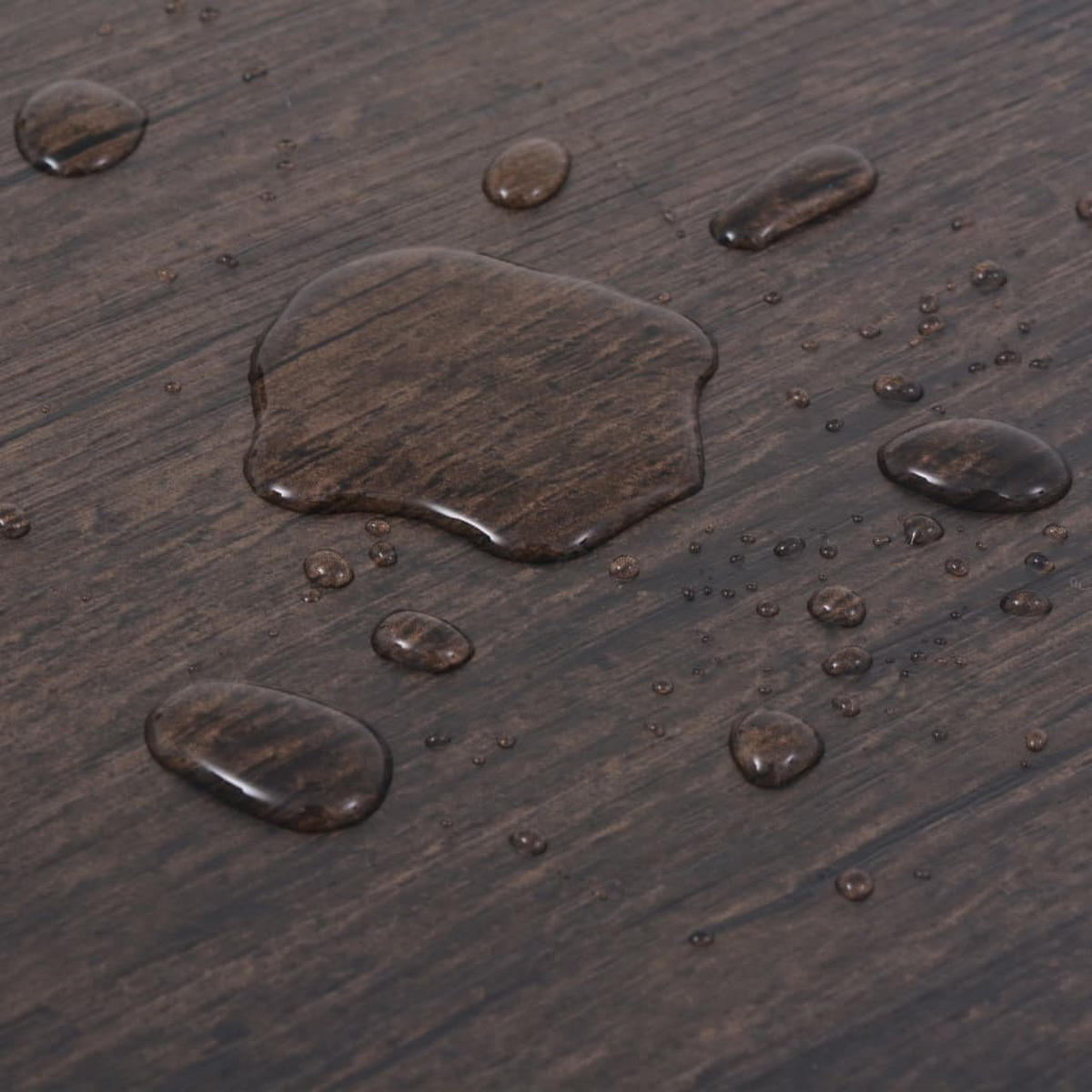 VINYLBODEN PVC-Dielen selbstklebend | 2mm Stärke | Laminat Viny | Dunkelbraun , 2,51 m² - Dunkelbraun, Kunststoff (91.5/15.2/1.3cm) - DELUKE