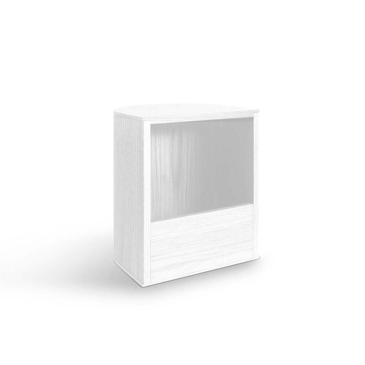 HOCKER Duna mit Stauraum - Weiß, Holz (35/45/32.8cm) - Woodendot