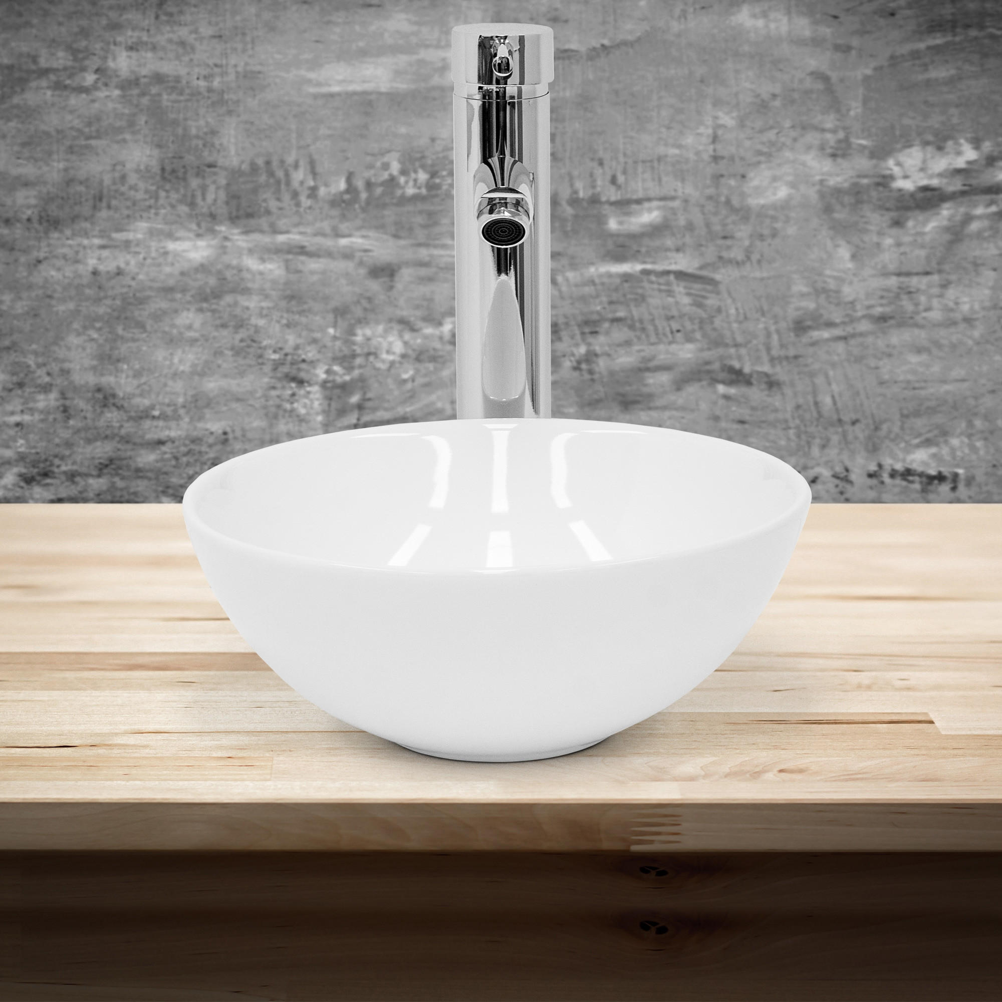 WASCHBECKEN - Weiß, Keramik (28/11.6/28cm) - ML-DESIGN