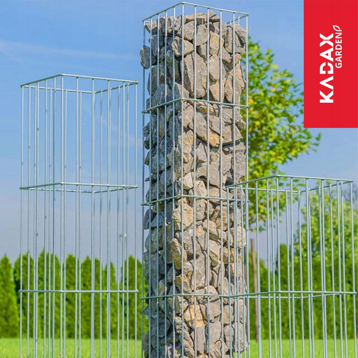 GARTEN-PFLANZENSTÄNDER 120 x 29 cm, quadratisch, silber - Silberfarben, Metall (29/120cm) - KADAX