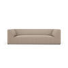 SOFA Ruby aus strukturiertem Stoff dunkelbeige 3 Sitzplätze - Taupe, Textil (93/69/232cm) - Micadoni