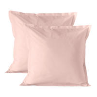 KISSENBEZUG Basic Hellrosa 60x60 cm (x2) - Rosa, Textil (60/60cm) - Happy Friday