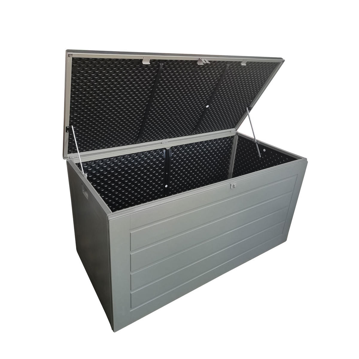 AUFLAGENBOX Aik 680 Liter Grau Kunststoff - Grau, Kunststoff (80/175/120cm) - Green Spirit