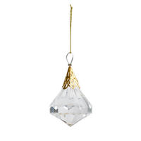 WEIHNACHTSDEKO Hängend CRISTI, 6 x 3.5 cm, Gold, Christbaumschmuck, Weihnachtsbaumdekoration, Christmas, Xmas - Goldfarben, Kunststoff (3.5/6/3.5cm) - home&you