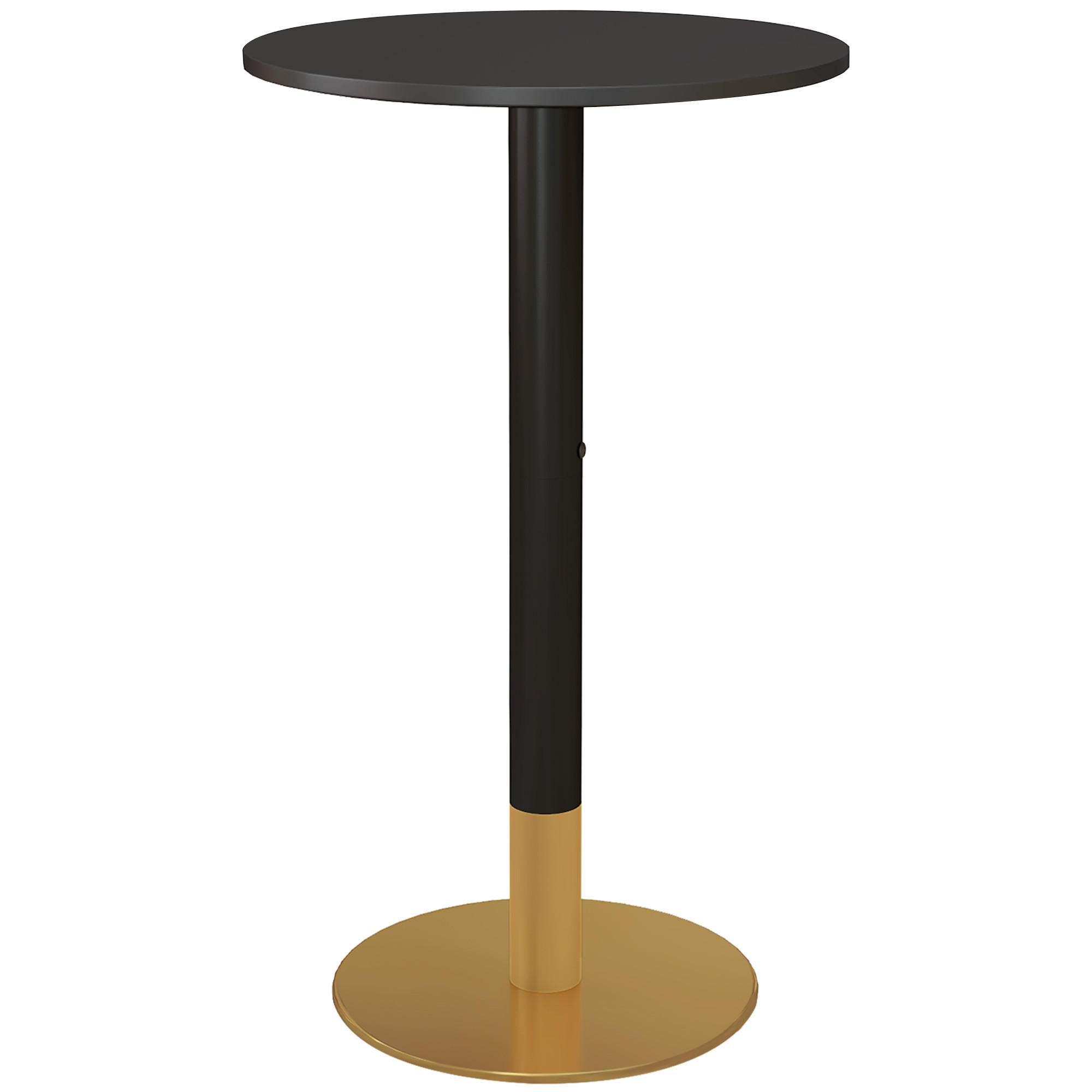 BARTISCH Schwarz 1 Stück - Schwarz, Kunststoff (60/60/102cm) - GiPP