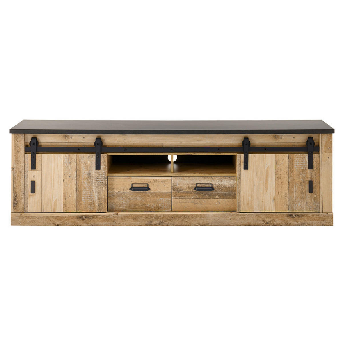 LOWBOARD Shelton-61 - Braun, Holzwerkstoff (201/61/43cm) - Lomado