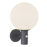 LED WANDLEUCHTE Edelstahl Anthrazit - Anthrazit, Glas (25/25/37cm) - Globo Lighting