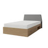 JUGENDBETT ALBI 120/200 in Baltic Düne Eiche / Grau - Alteiche/Grau, Holzwerkstoff (120/200cm) - Deine Möbel 24
