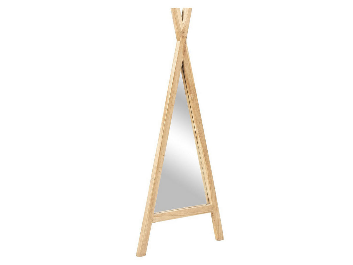 KINDERSPIEGEL Tipi - 55 x 120 cm - Mindi-Holz - Naturfarben - BATAM - Naturfarben, Holz (55/120/3cm) - Vente-Unique