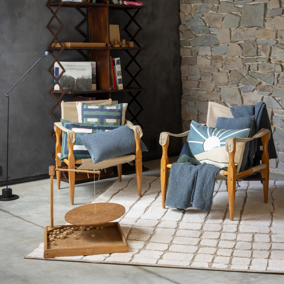 RECYCELTES KISSEN Maia bleigrau 30 x 50 cm - Grau, Textil (30/50cm) - Vivaraise