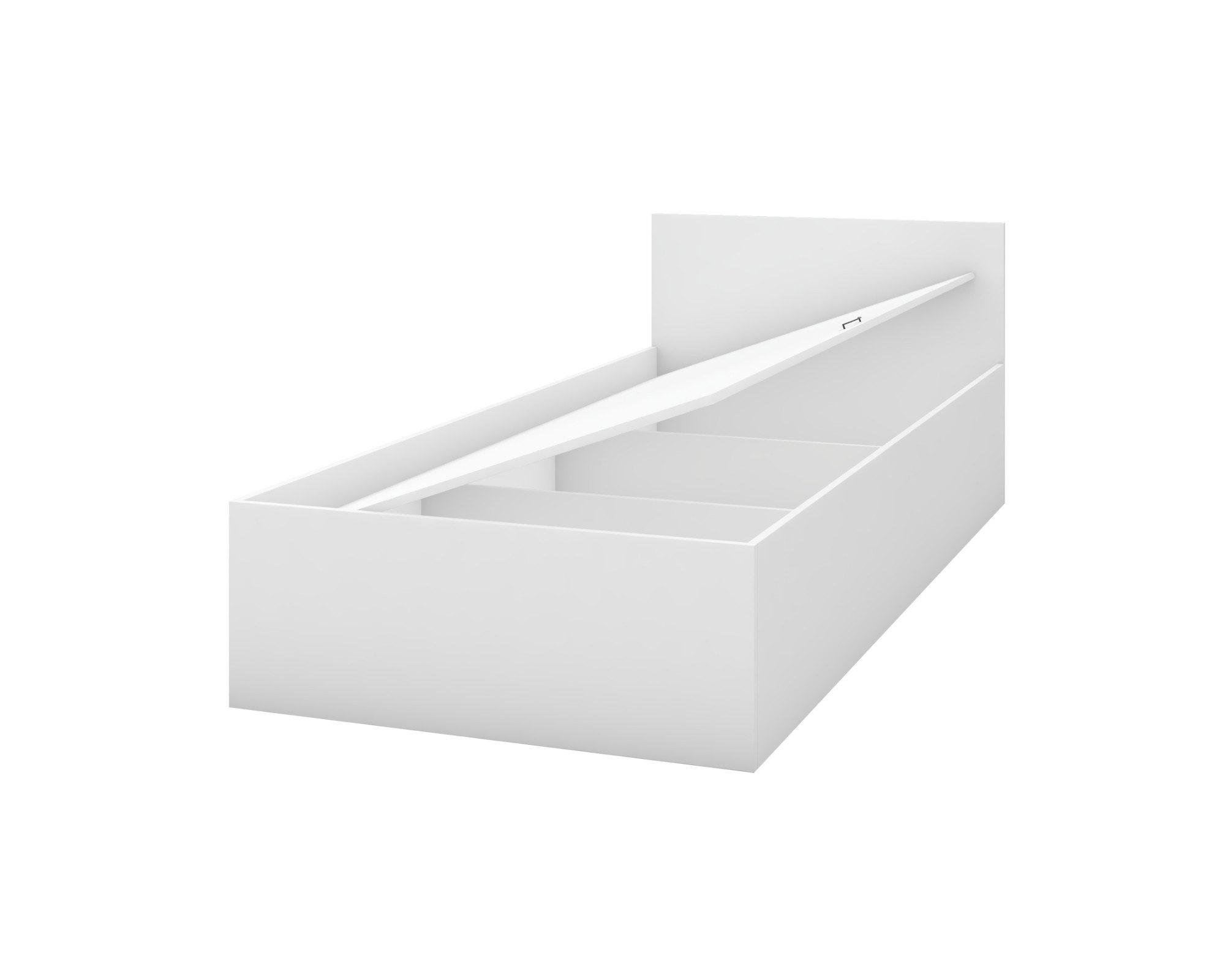 JUGENDBETT INGE 46 90/200 Weiß - Weiß, Holzwerkstoff (90/200cm) - Deine Möbel 24