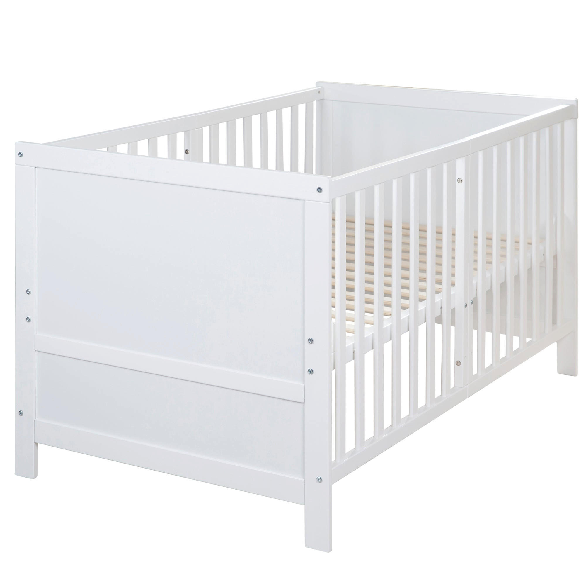 BABYBETT Easy Sleep 70 x 140 cm - Weiß, Holzwerkstoff (70/140cm) - Roba