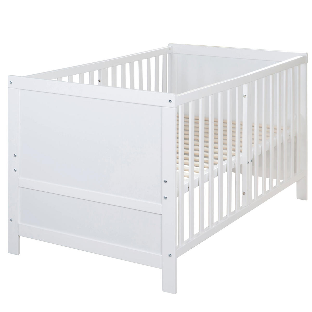 BABYBETT Easy Sleep 70 x 140 cm - Weiß, Holzwerkstoff (70/140cm) - Roba