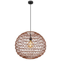 PENDELLEUCHTE Metall Braun Boho - Braun, Metall (59/59/120cm) - Globo Lighting