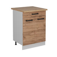 KÜCHENUNTERSCHRANK R-Line Goldkraft Eiche 60 cm AP Eiche - Honigeiche/Eiche Wotan, Holzwerkstoff (60/81.6/60cm) - Vicco