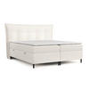 BOXBETT Las Palmas 140/200 cm Creme im Alta Stoff - Creme/Schwarz, Holz/Holzwerkstoff (140/200cm) - AltaBeds