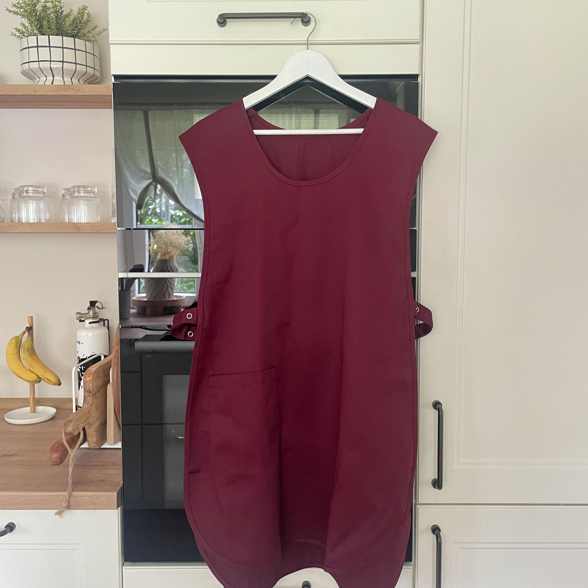 SCHÜRZE , onsize, 65% Polyester, 35% Baumwolle, Rot - Bordeaux, Textil (37/27cm) - Zollner