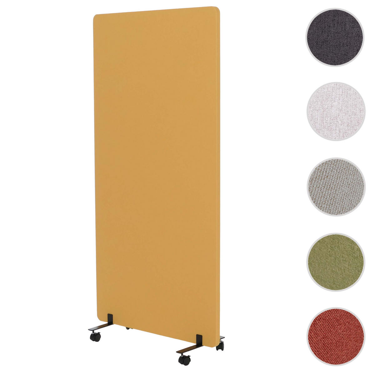 AKUSTICKÁ PŘÍČKA Žlutá - žlutá, textil (80/167/39cm) - MCW