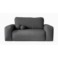 SITZSOFA Dunkelgrau ILO Mit Schlaffunktion Und Bettkasten - Grau, Textil (190/94/110cm) - Sepro Meble