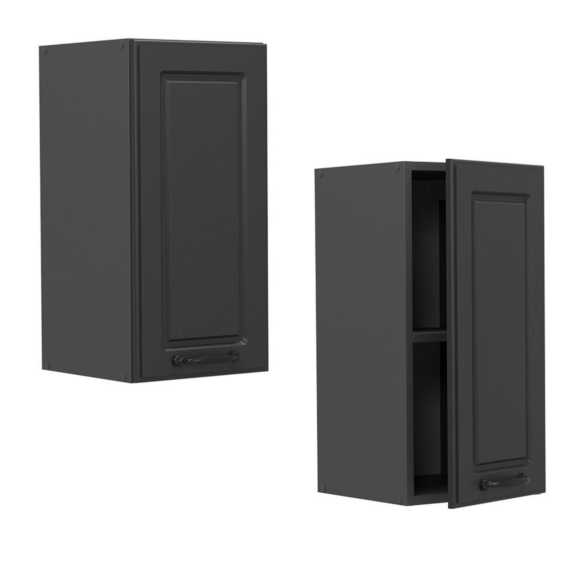 HÄNGESCHRANK R-Line Anthrazit Landhaus 30 cm - Anthrazit, Holzwerkstoff (30/60/31cm) - Vicco