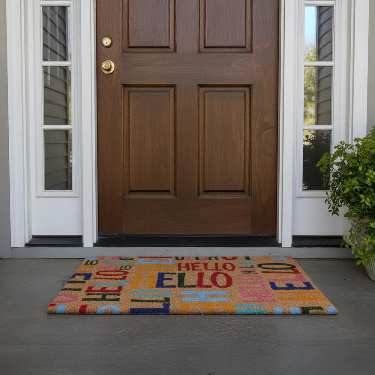 FUSSMATTE - Multicolor, Kunststoff/Textil (60/40cm) - Relaxdays