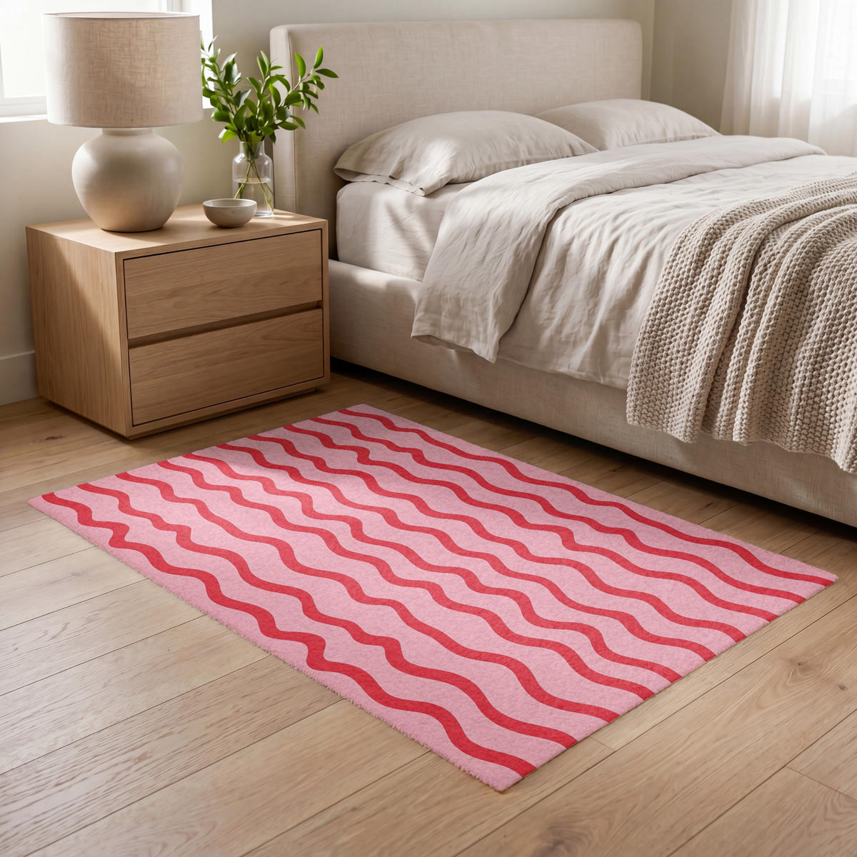 KOBERCE - Hravé - vzor - červená - 120x80 cm - červená, textil/plast (120/0.4cm) - OnlyWow