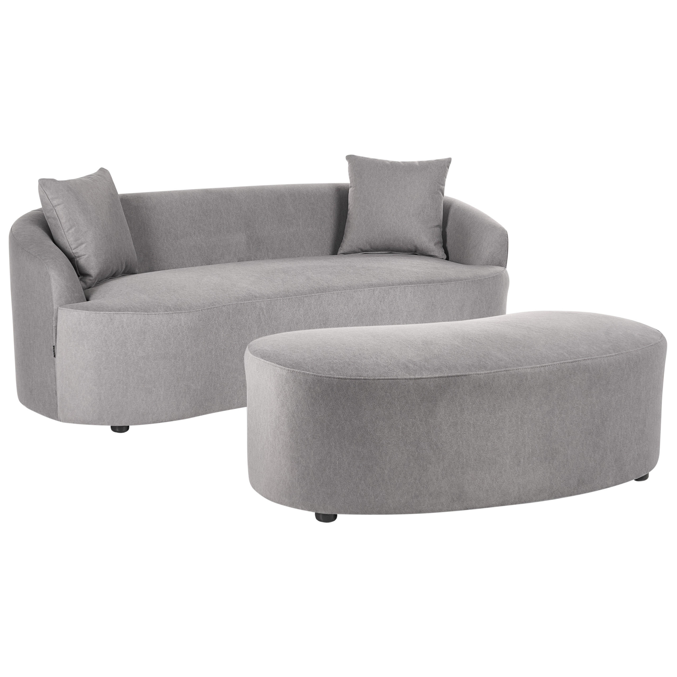 Beliani Sofa Dunkelgrau 175x68x77 cm