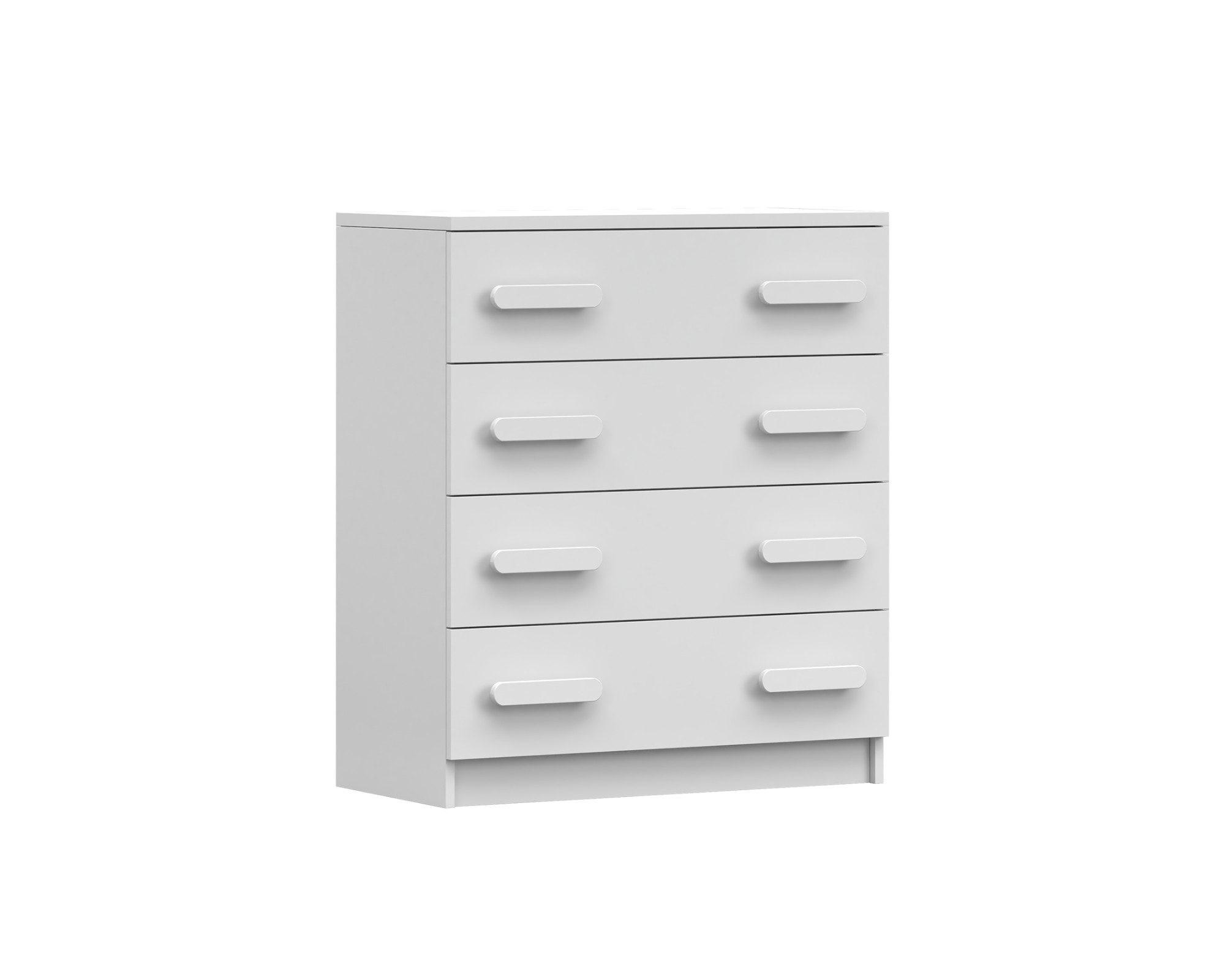KINDERKOMMODE INGE 02 80/90/40 cm Weiß/Weiß - Weiß, Holzwerkstoff (80/90/40cm) - Deine Möbel 24