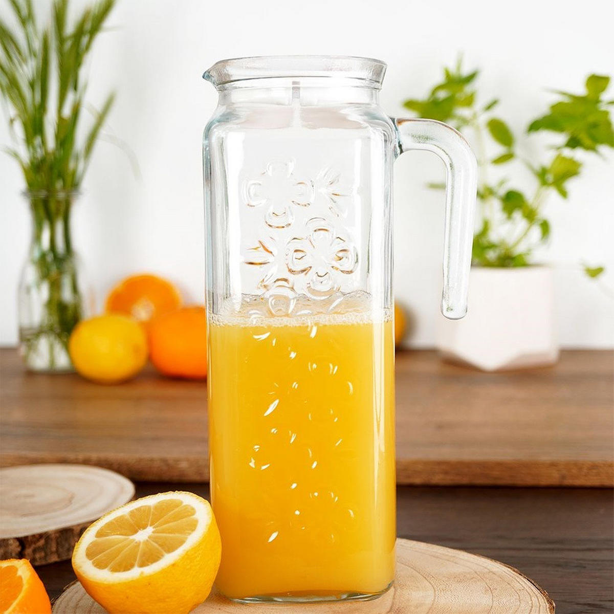 GLASKRUG mit Deckel 1,2 l - Transparent, Glas (1.2L) - Orion 
