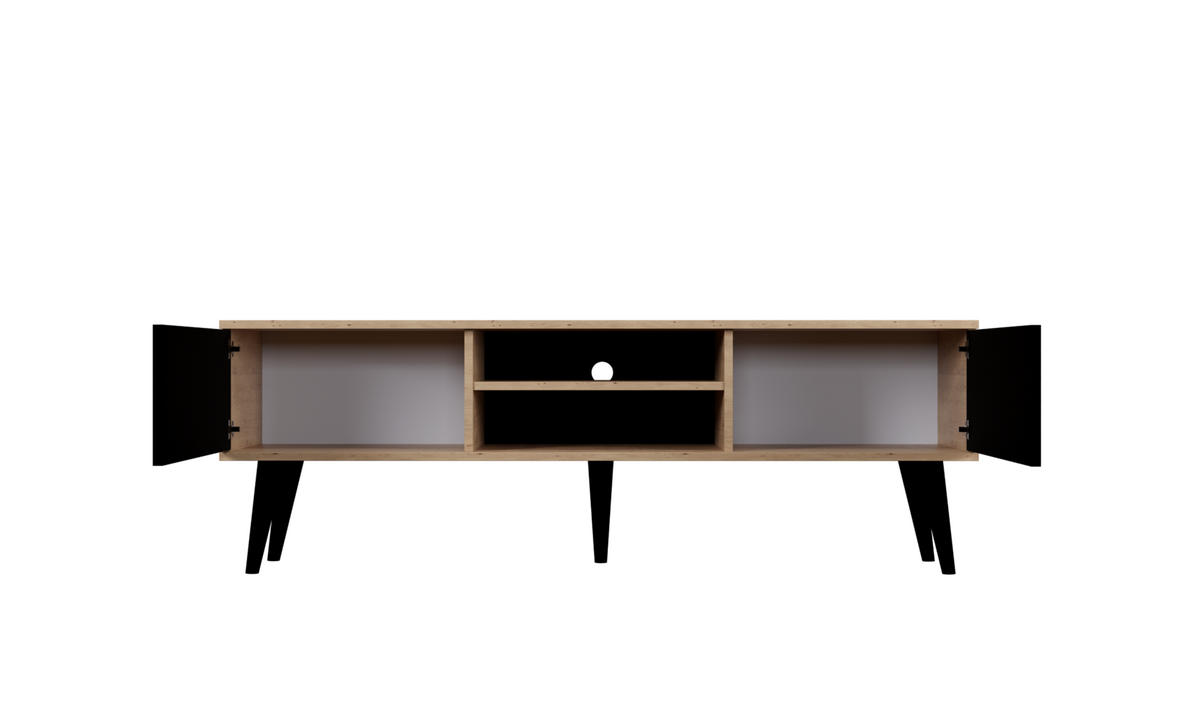 NÍZKA SKRÍŇKA Toronto II Aristan, čierna 35/55,2/160 cm - čierna, kompozitné drevo (35/55/160cm) - RAUMHIRSCH FURNITURE