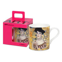 KAFFEEBECHER Adele Bloch Bauer I - Gustav Klimt, in Geschenkbox - Naturfarben, Keramik (0.4L) - Könitz