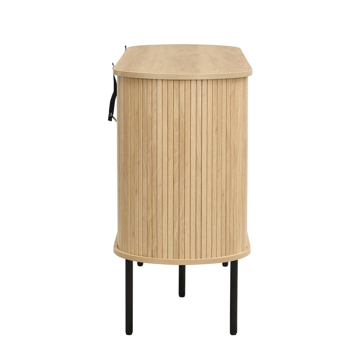 KOMMODE 140/40/78 cm aus MDF mit Rolljalousie-Türen Natur - Naturfarben, Holzwerkstoff (140/78/40cm) - Modenvie