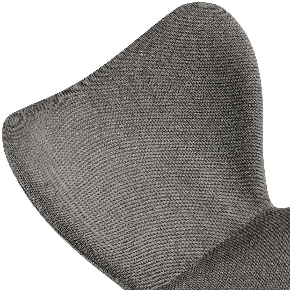 ESSZIMMERSTUHL Stoff Grau - Schwarz/Grau, Textil/Metall (50/80/58cm) - CLP