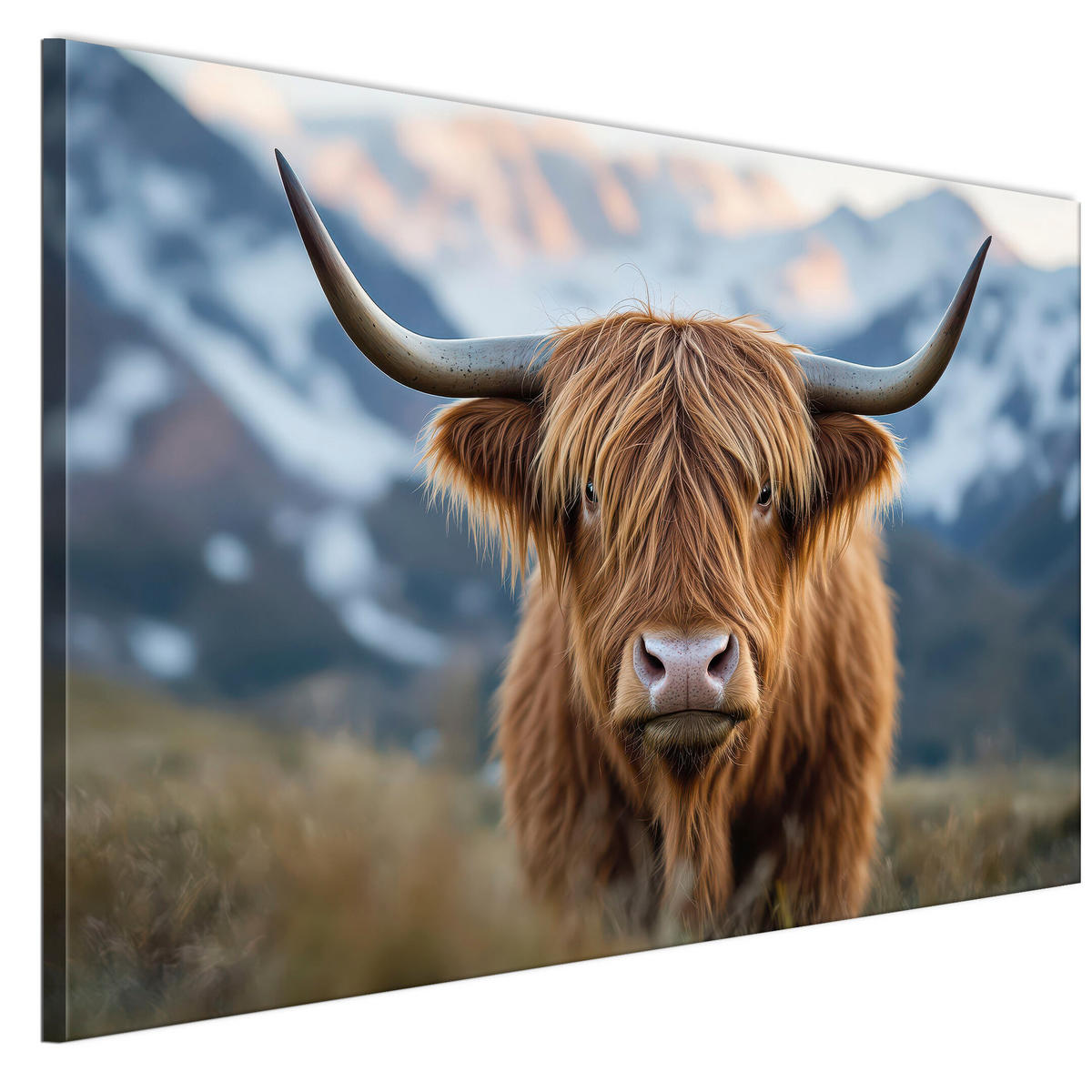 LEINWANDBILD Ochse 120x80 cm - Multicolor, Holz (120/80cm) - LUMASOUL