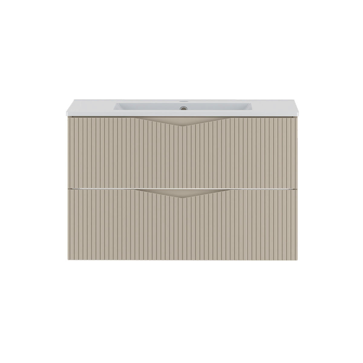 WASCHTISCH 80cm Tao Kaschmir - Beige, Holzwerkstoff (80/50/45.8cm) - Petits-meubles