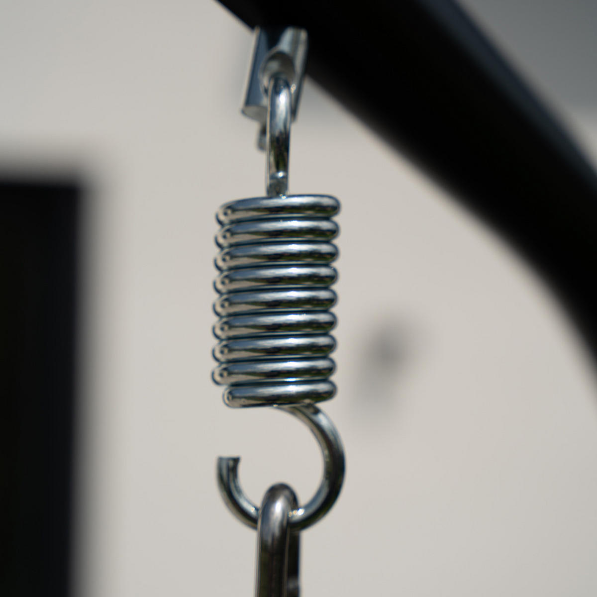 FALTBARER HÄNGESESSEL LOMA - Schwarz, 1-Sitzer - Schwarz, Kunststoff (86/118/72cm) - Home Deluxe