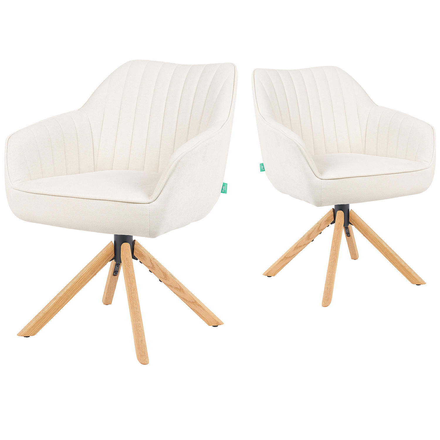 Dubi Möbel Armlehnstuhl Creme 60x82x61 cm