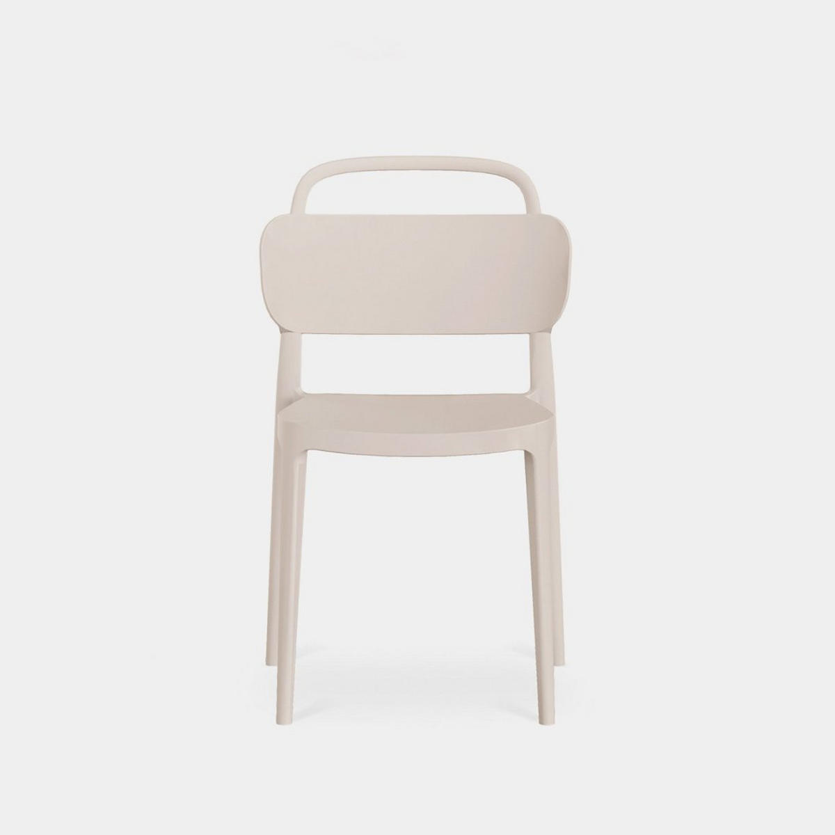 STUHL FÜR DRAUSSEN Edda Beige 47 cm x 78 cm - Beige, Kunststoff (47/78/51cm) - Klast Home