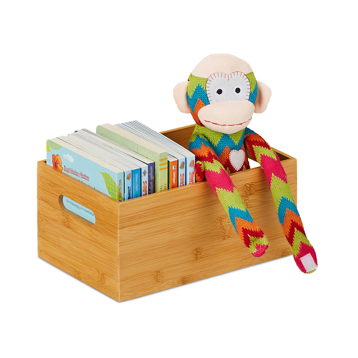 AUFBEWAHRUNGSKISTE - Hellbraun, Holz/Holzwerkstoff (20/14/30cm) - Relaxdays