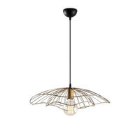 DRAHT-PENDELLEUCHTE aus metall - fleur 50/50/111 cm - Bronzefarben, Metall (50/50/111cm) - Calicosy
