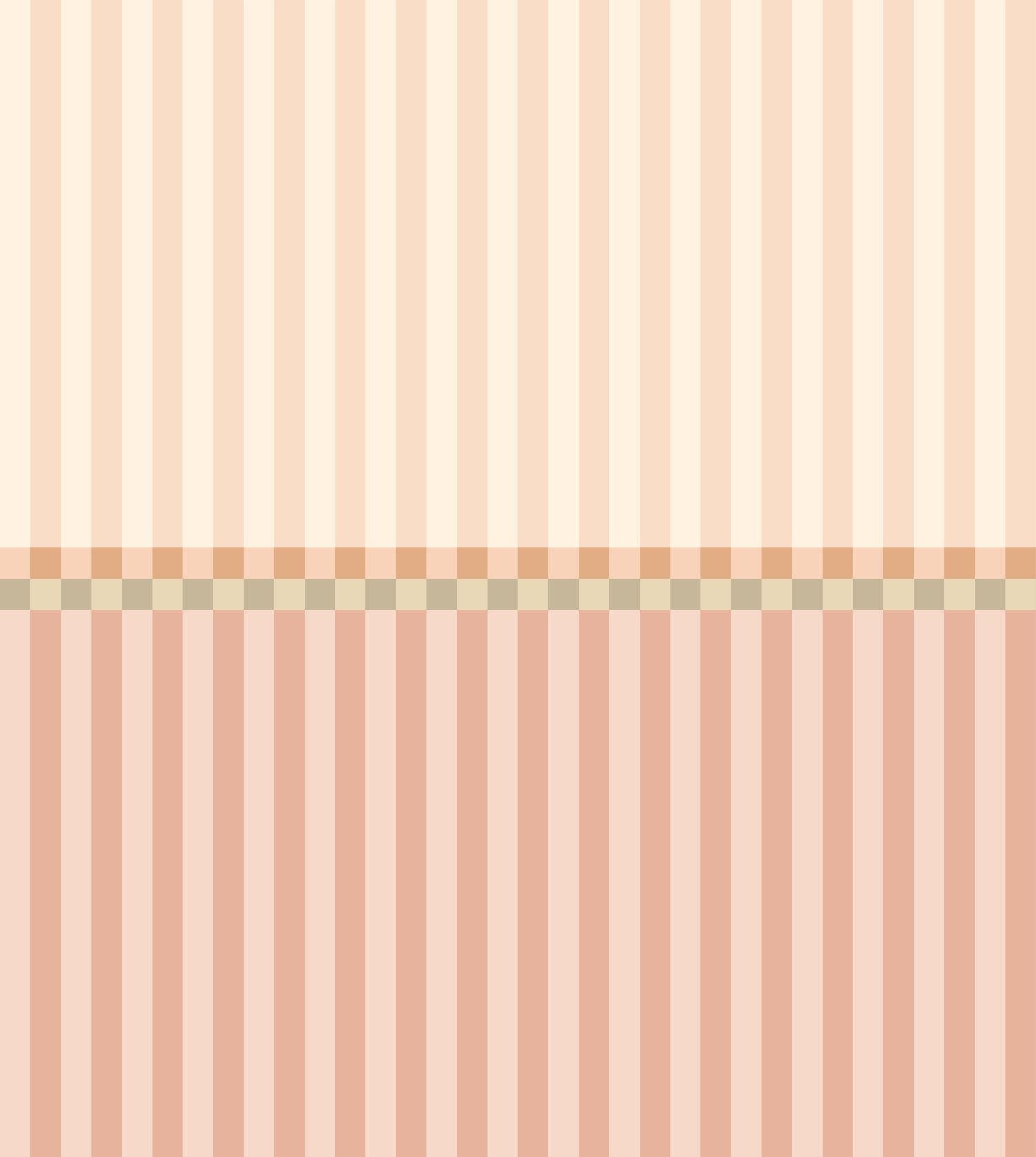 FOTOTAPETE Streifen 2.5 x 2.79 m - Terracotta, Papier (250/279cm) - ESTAhome