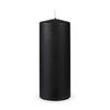 STUMPENKERZEN "Schwarz", Größe Ø7cm x Höhe: 16 cm - Schwarz, Naturmaterialien (7/16cm) - HS Candle