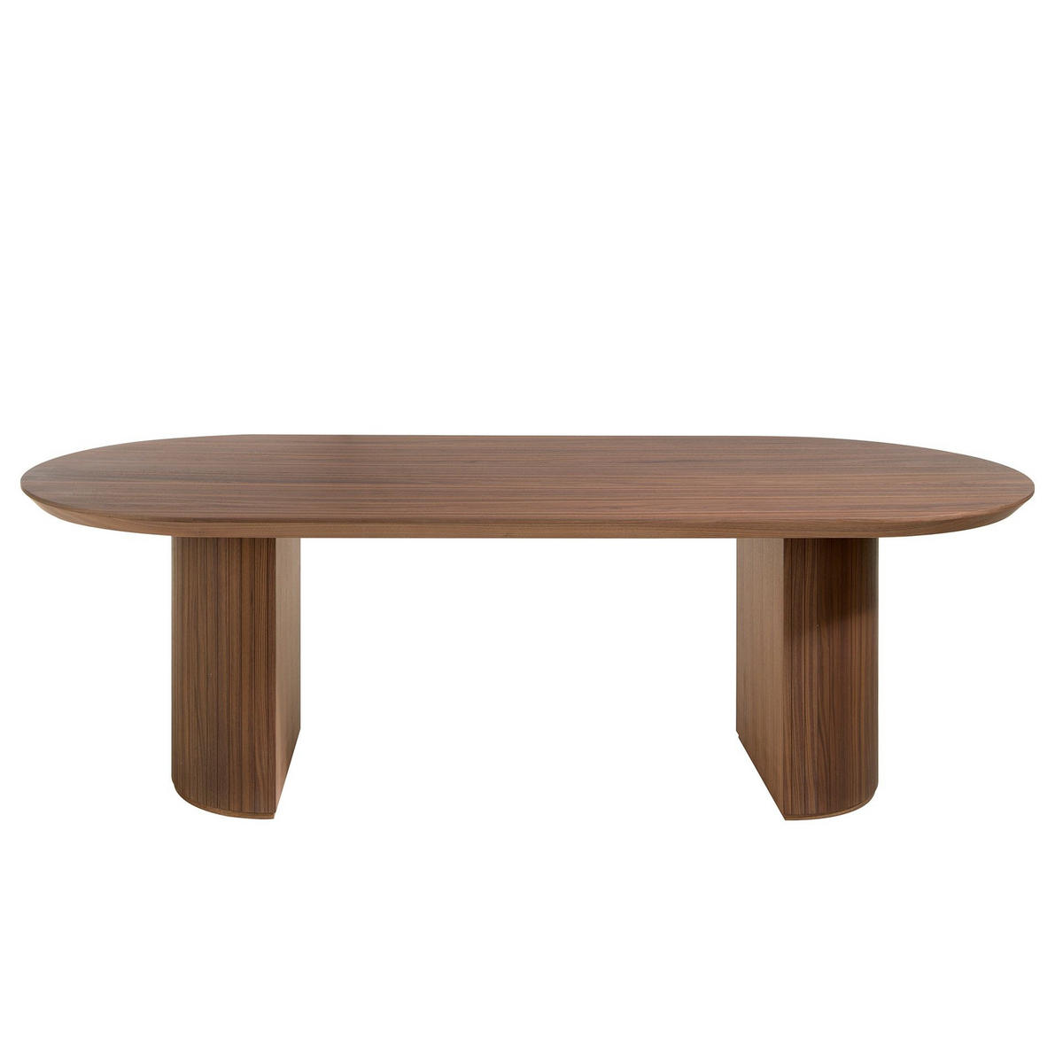 ESSTISCH Esstisch ovale Halbspitze Walnuss Ø240/105/75 cm - Walnussfarben, Holz (105/240/75cm) - ANGEL CERDA