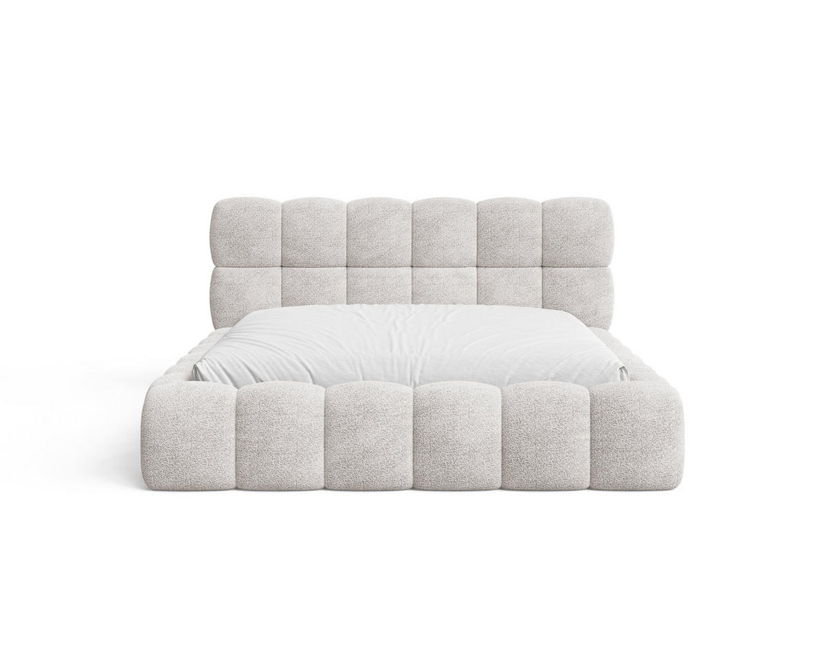POLSTERBETT 19 - 140x200 cm – Arena – Bett mit Federmechanismus und Stauraum - Silberfarben, Holz (140/200cm) - ROYAL24_MARKT