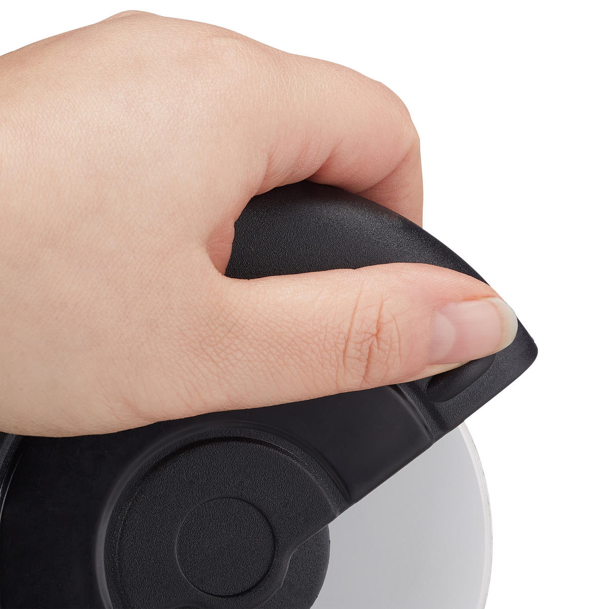 PIZZASCHNEIDER - Multicolor, Kunststoff/Metall (13.5/11.5/2.8cm) - Relaxdays