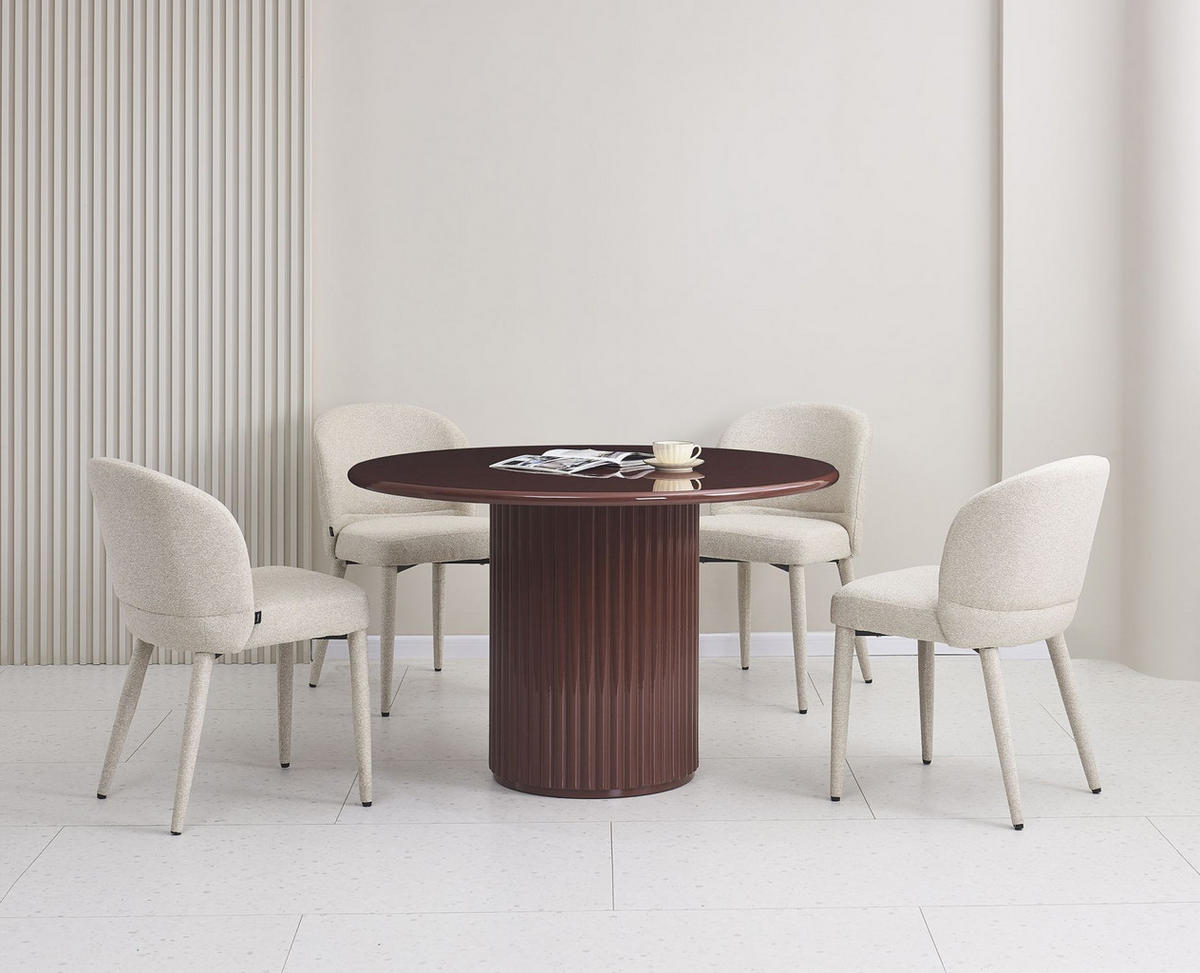 ESSZIMMERSTUHL Coases Beige - Beige, Textil/Metall (50/82/61cm) - Selsey