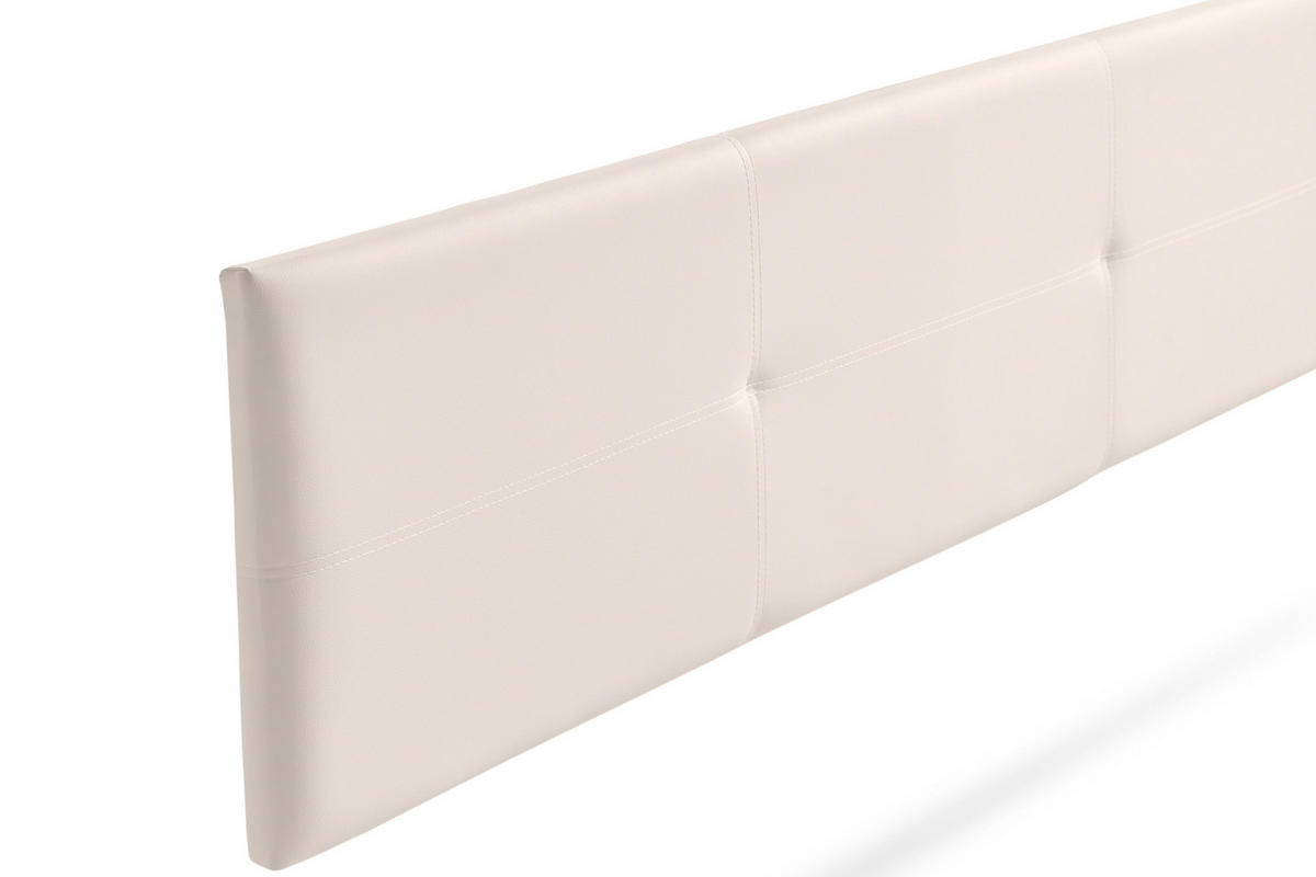 KOPFTEIL gepolstert ALMA Kunstleder 130x50x5 cm - Beige - Moonia - Beige, Holz (130/5/50cm)